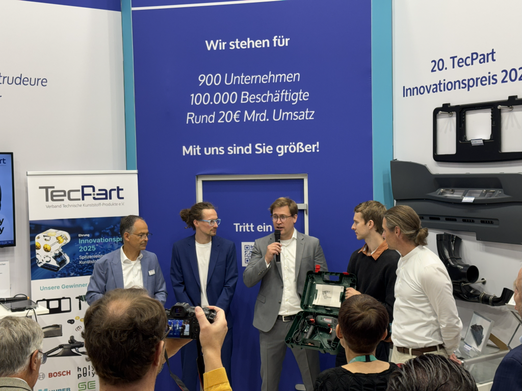 Dankesrede zur TecPart-Auszeichnung