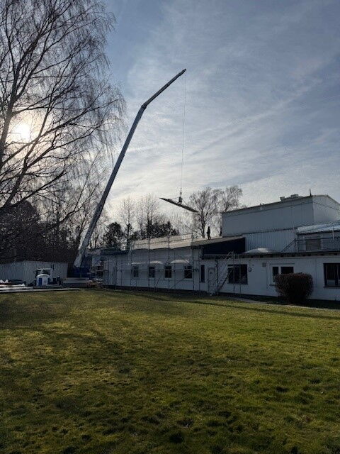 Dach Vorbereitungen für PV-Anlage